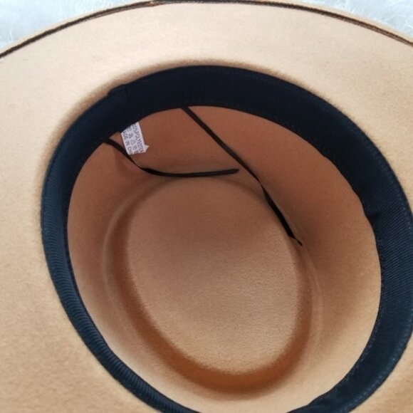 WIde BRIM FASHION HAT W/ CHAIN ACCENT - Picture 10 of 11